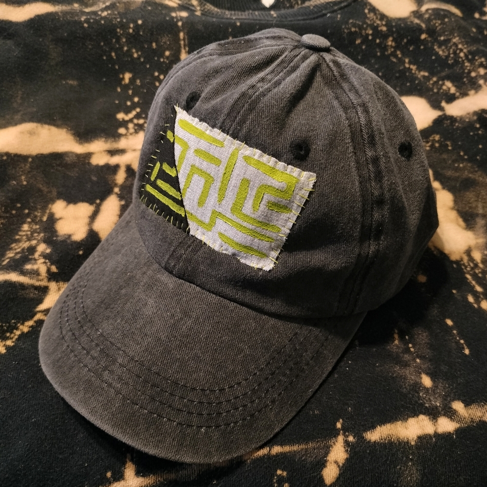 Abstract Design Green And Black Hat